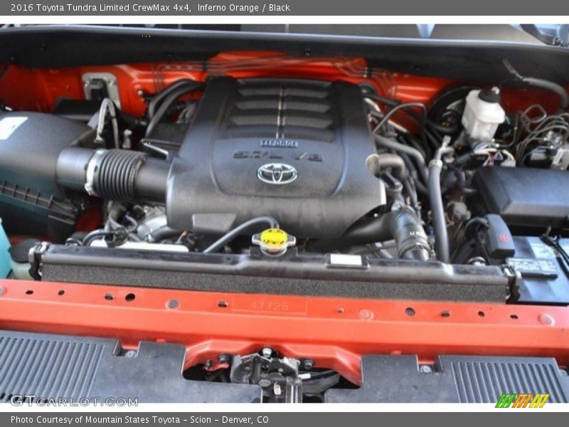 Inferno Orange / Black 2016 Toyota Tundra Limited CrewMax 4x4