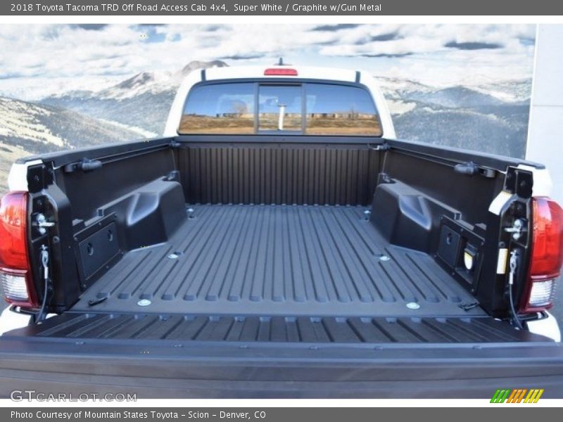 Super White / Graphite w/Gun Metal 2018 Toyota Tacoma TRD Off Road Access Cab 4x4