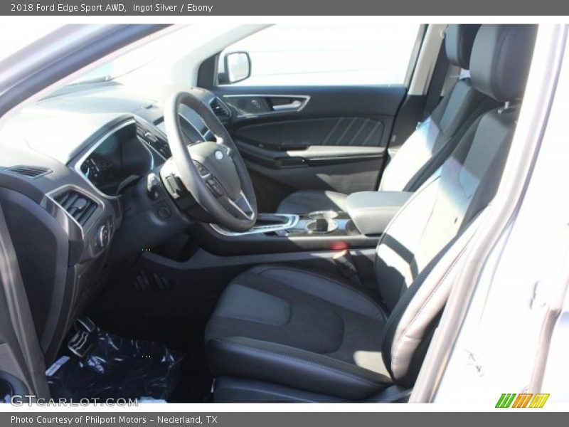 Ingot Silver / Ebony 2018 Ford Edge Sport AWD
