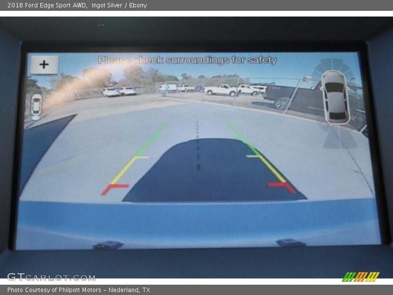 Ingot Silver / Ebony 2018 Ford Edge Sport AWD