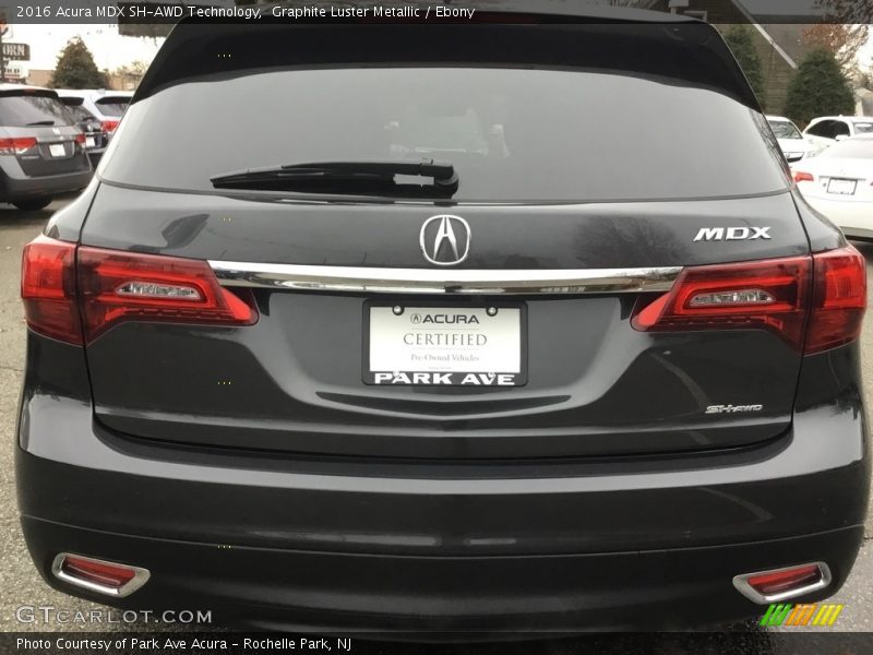 Graphite Luster Metallic / Ebony 2016 Acura MDX SH-AWD Technology