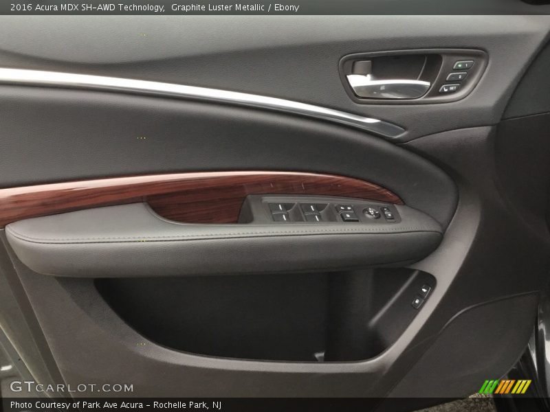 Graphite Luster Metallic / Ebony 2016 Acura MDX SH-AWD Technology