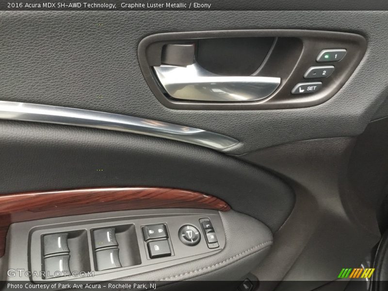 Graphite Luster Metallic / Ebony 2016 Acura MDX SH-AWD Technology