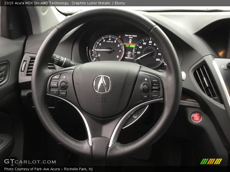 Graphite Luster Metallic / Ebony 2016 Acura MDX SH-AWD Technology