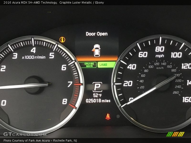 Graphite Luster Metallic / Ebony 2016 Acura MDX SH-AWD Technology