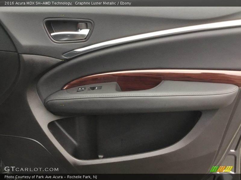 Graphite Luster Metallic / Ebony 2016 Acura MDX SH-AWD Technology