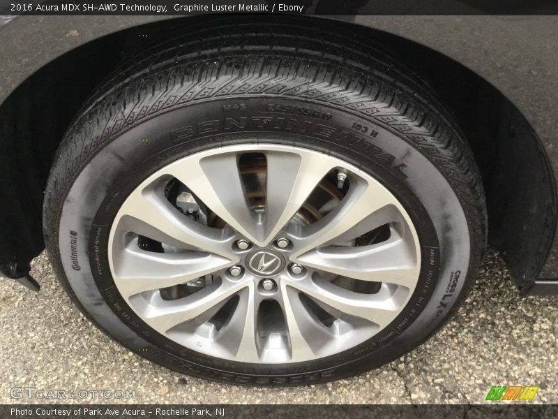 Graphite Luster Metallic / Ebony 2016 Acura MDX SH-AWD Technology
