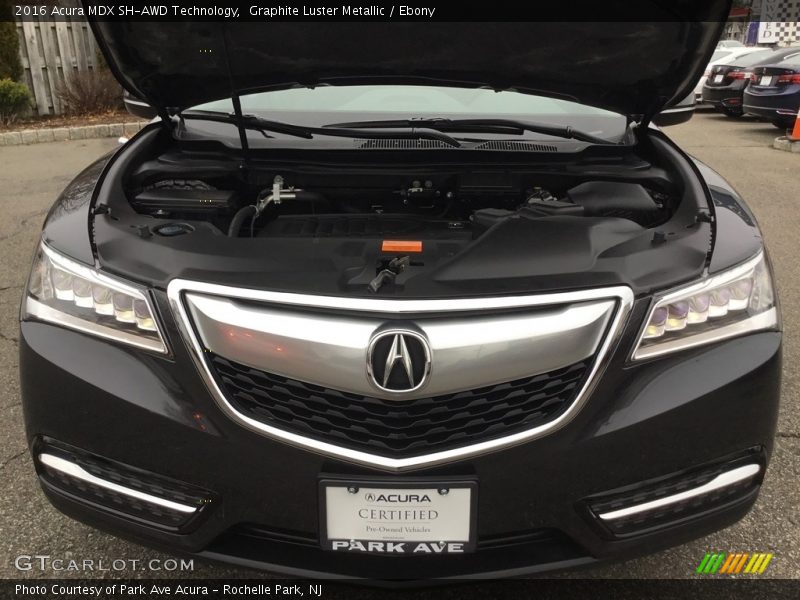 Graphite Luster Metallic / Ebony 2016 Acura MDX SH-AWD Technology
