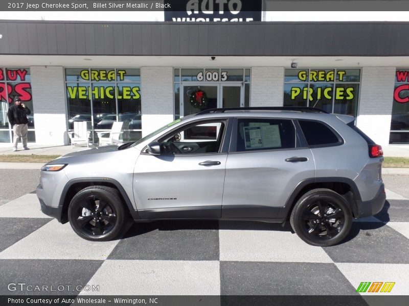 Billet Silver Metallic / Black 2017 Jeep Cherokee Sport