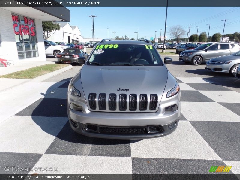 Billet Silver Metallic / Black 2017 Jeep Cherokee Sport