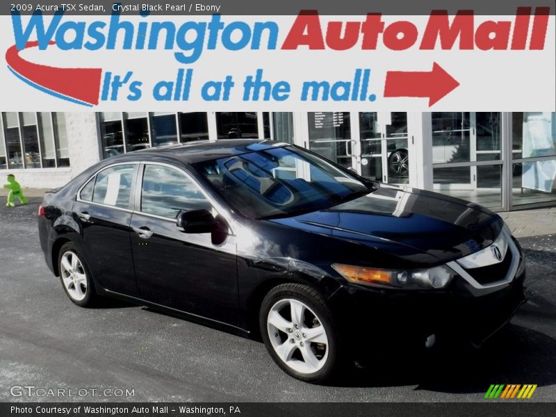 Crystal Black Pearl / Ebony 2009 Acura TSX Sedan