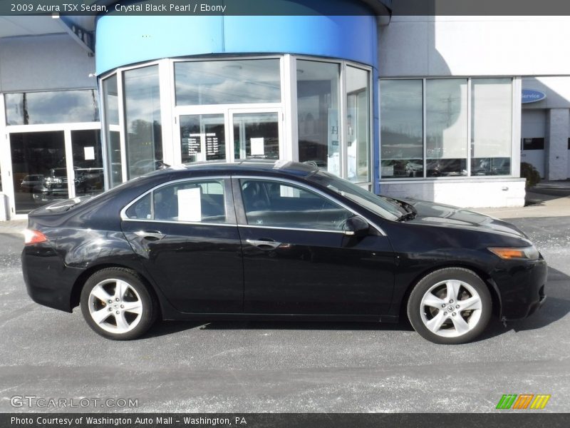 Crystal Black Pearl / Ebony 2009 Acura TSX Sedan