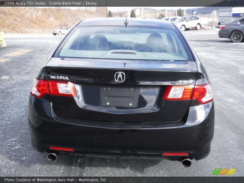 Crystal Black Pearl / Ebony 2009 Acura TSX Sedan