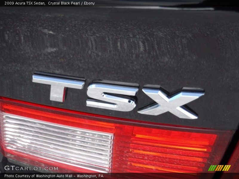 Crystal Black Pearl / Ebony 2009 Acura TSX Sedan