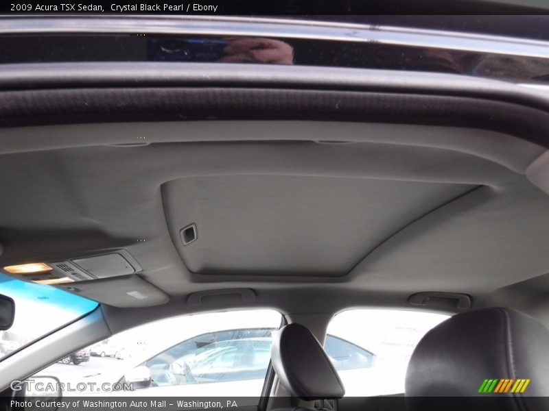 Crystal Black Pearl / Ebony 2009 Acura TSX Sedan