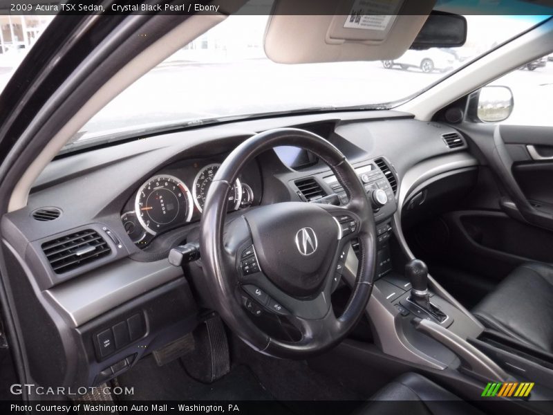 Crystal Black Pearl / Ebony 2009 Acura TSX Sedan