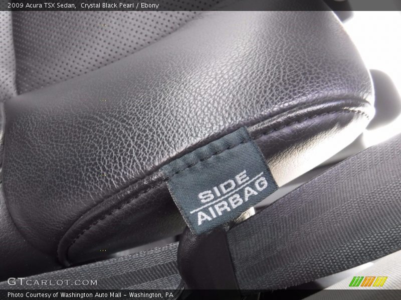 Crystal Black Pearl / Ebony 2009 Acura TSX Sedan