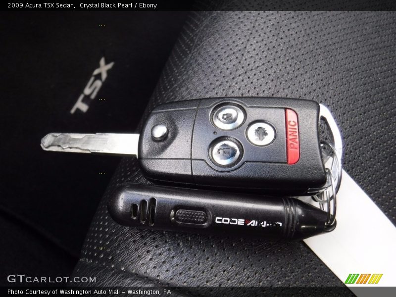 Crystal Black Pearl / Ebony 2009 Acura TSX Sedan