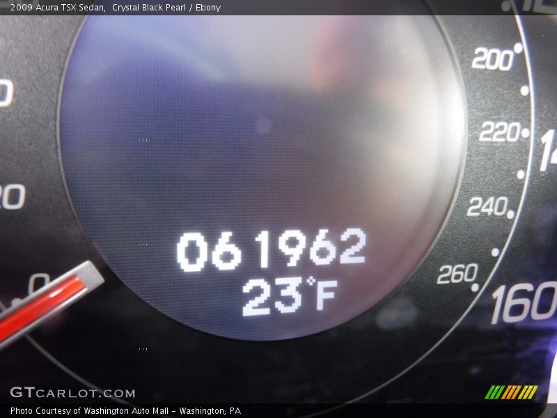 Crystal Black Pearl / Ebony 2009 Acura TSX Sedan