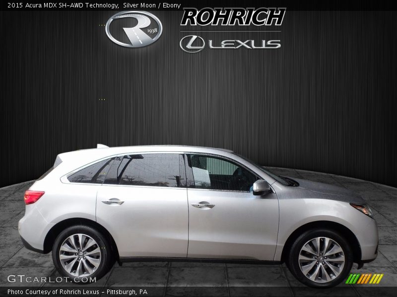 Silver Moon / Ebony 2015 Acura MDX SH-AWD Technology