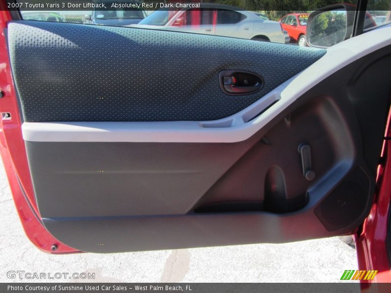 Absolutely Red / Dark Charcoal 2007 Toyota Yaris 3 Door Liftback