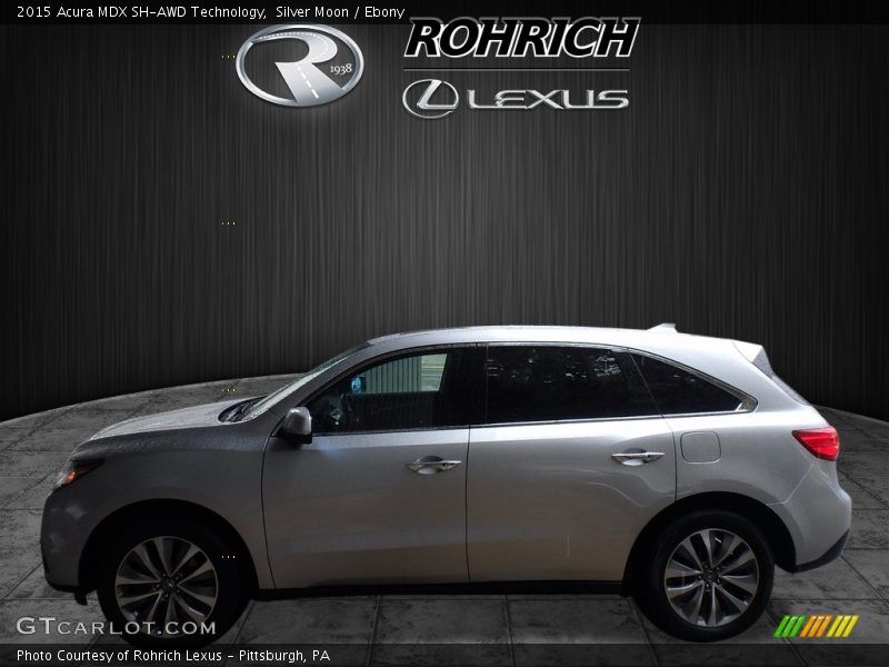 Silver Moon / Ebony 2015 Acura MDX SH-AWD Technology
