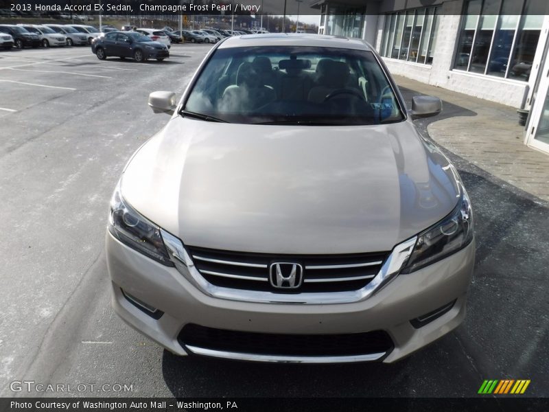 Champagne Frost Pearl / Ivory 2013 Honda Accord EX Sedan