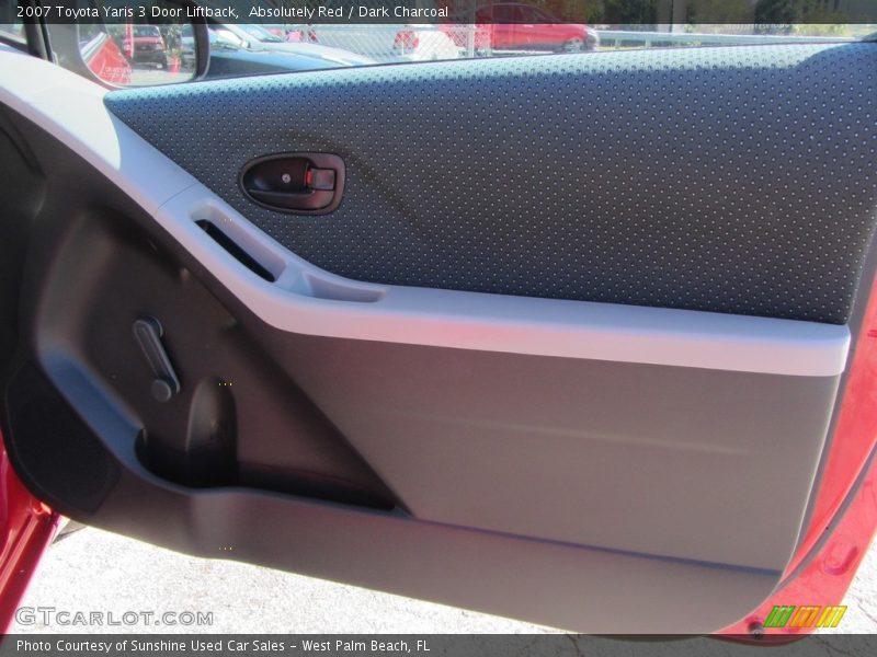 Absolutely Red / Dark Charcoal 2007 Toyota Yaris 3 Door Liftback