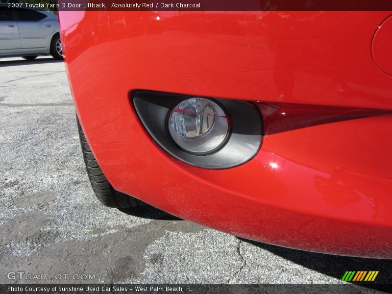 Absolutely Red / Dark Charcoal 2007 Toyota Yaris 3 Door Liftback