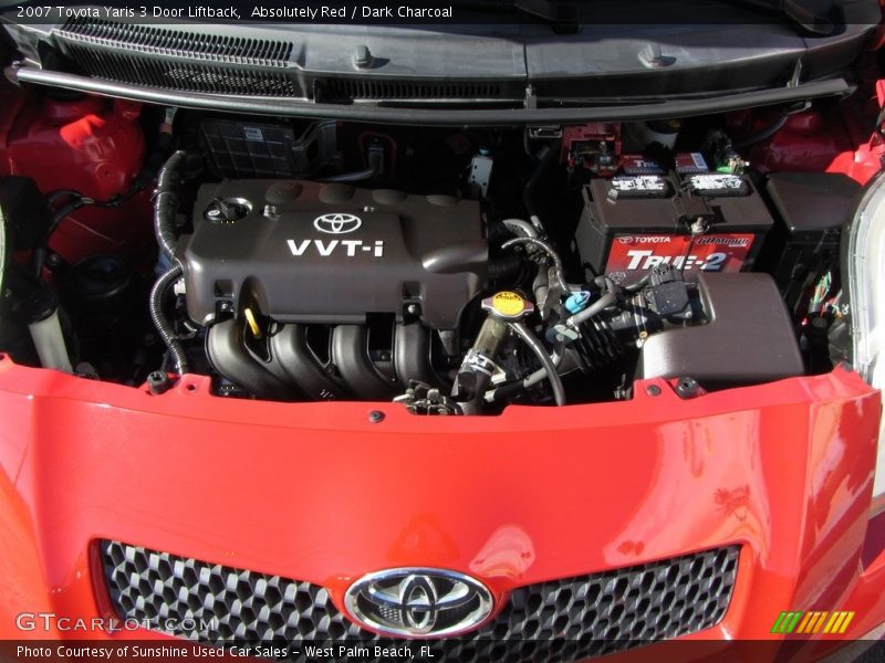 Absolutely Red / Dark Charcoal 2007 Toyota Yaris 3 Door Liftback