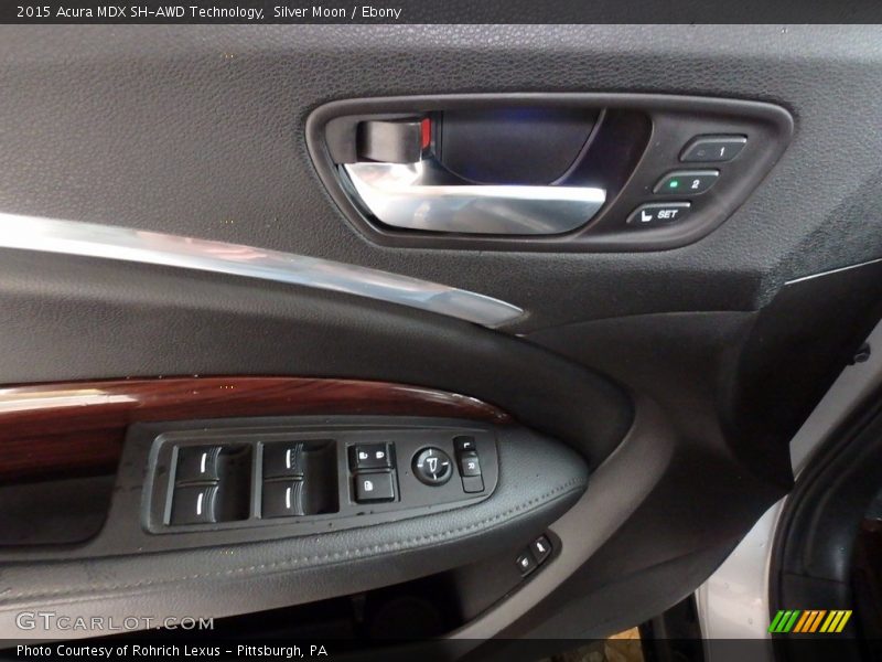 Silver Moon / Ebony 2015 Acura MDX SH-AWD Technology