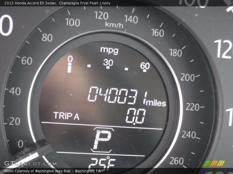 Champagne Frost Pearl / Ivory 2013 Honda Accord EX Sedan