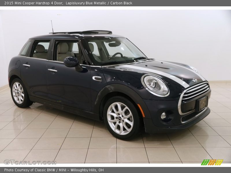 Lapisluxury Blue Metallic / Carbon Black 2015 Mini Cooper Hardtop 4 Door