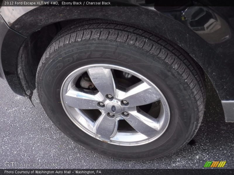 Ebony Black / Charcoal Black 2012 Ford Escape XLT V6 4WD