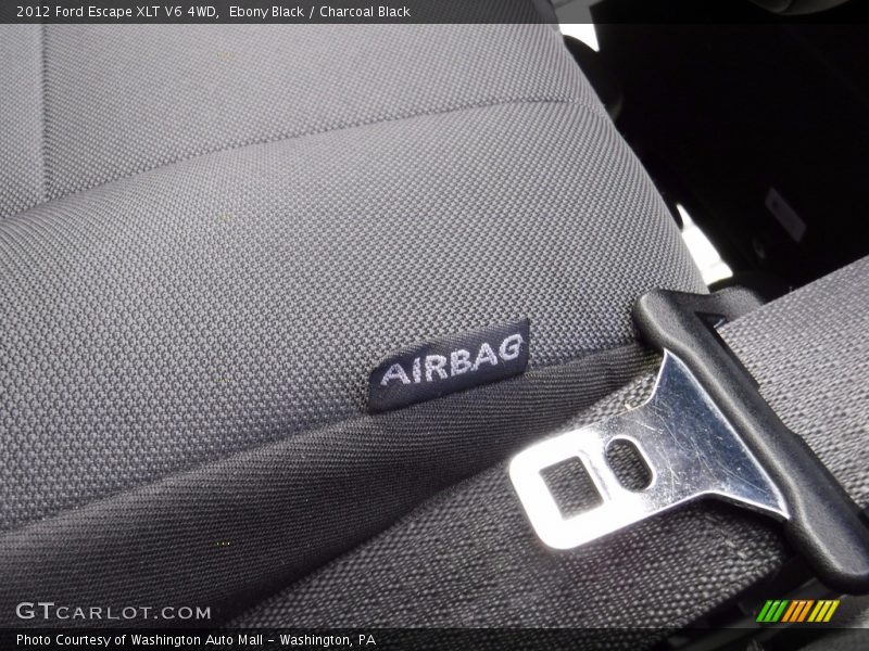 Ebony Black / Charcoal Black 2012 Ford Escape XLT V6 4WD