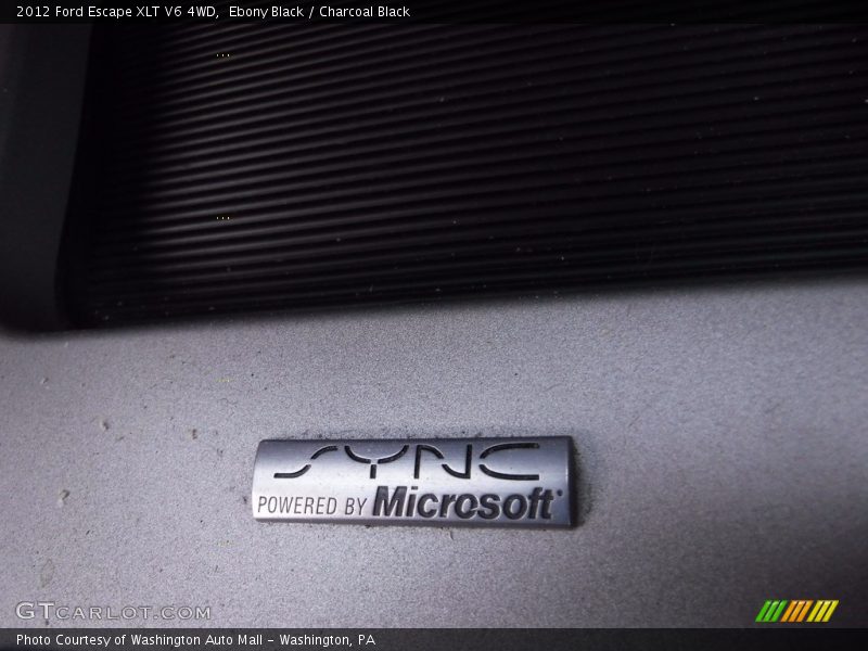 Ebony Black / Charcoal Black 2012 Ford Escape XLT V6 4WD