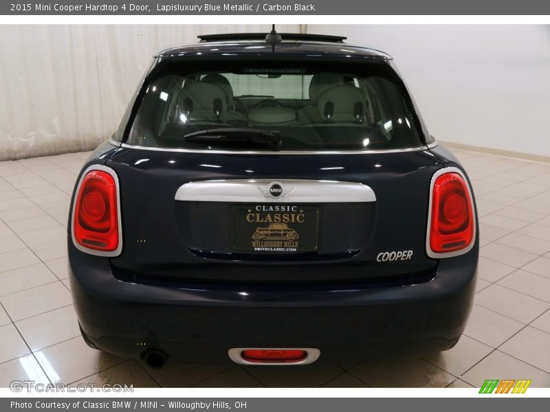 Lapisluxury Blue Metallic / Carbon Black 2015 Mini Cooper Hardtop 4 Door