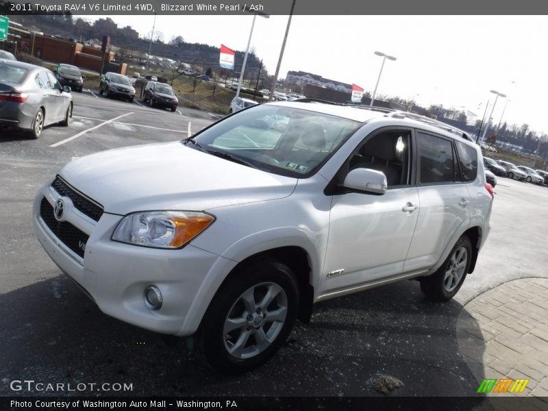 Blizzard White Pearl / Ash 2011 Toyota RAV4 V6 Limited 4WD