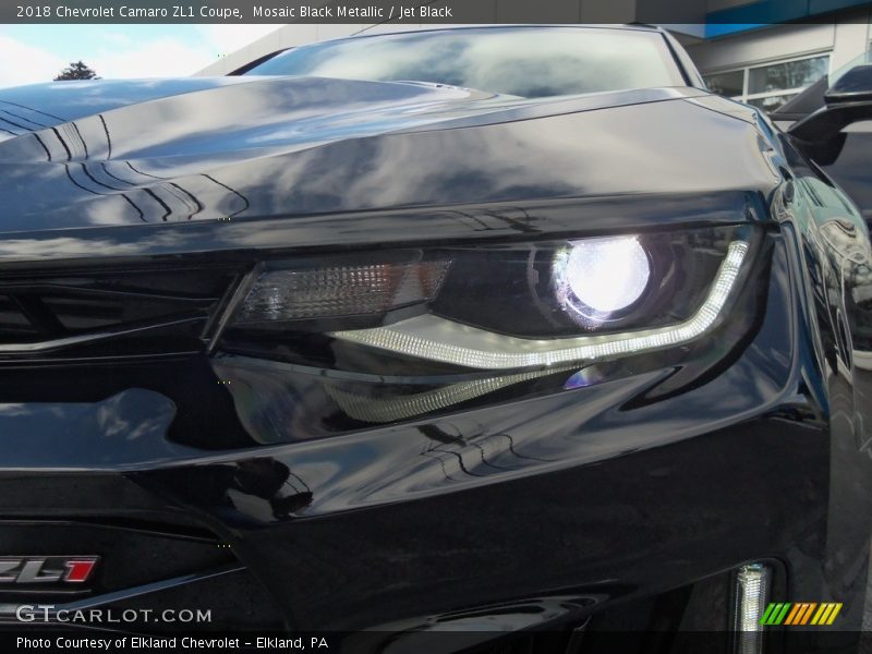Mosaic Black Metallic / Jet Black 2018 Chevrolet Camaro ZL1 Coupe