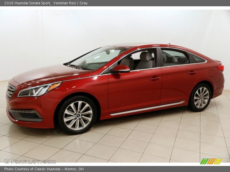 Venetian Red / Gray 2016 Hyundai Sonata Sport