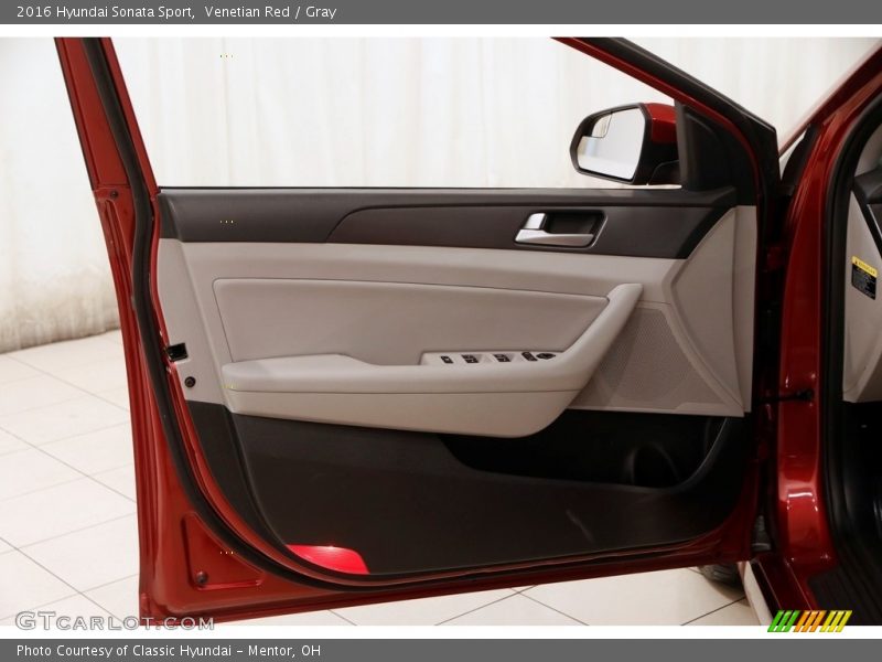 Venetian Red / Gray 2016 Hyundai Sonata Sport