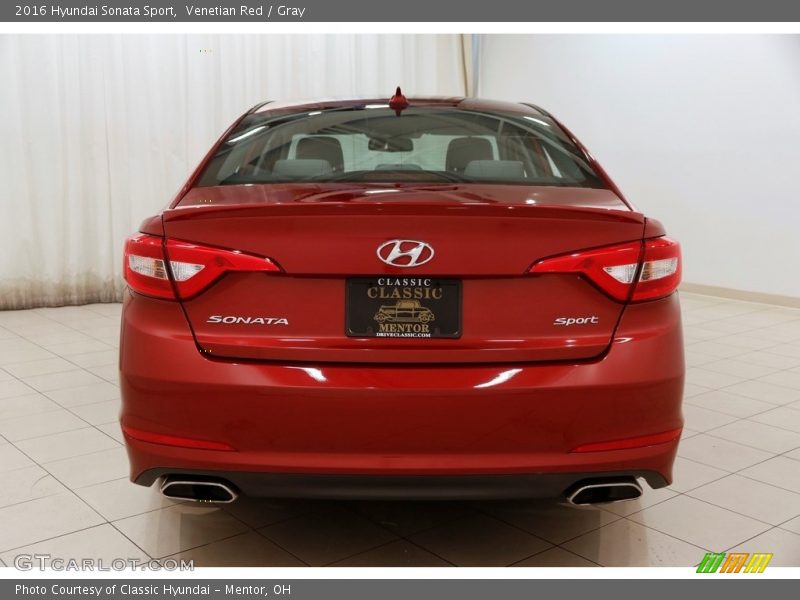 Venetian Red / Gray 2016 Hyundai Sonata Sport