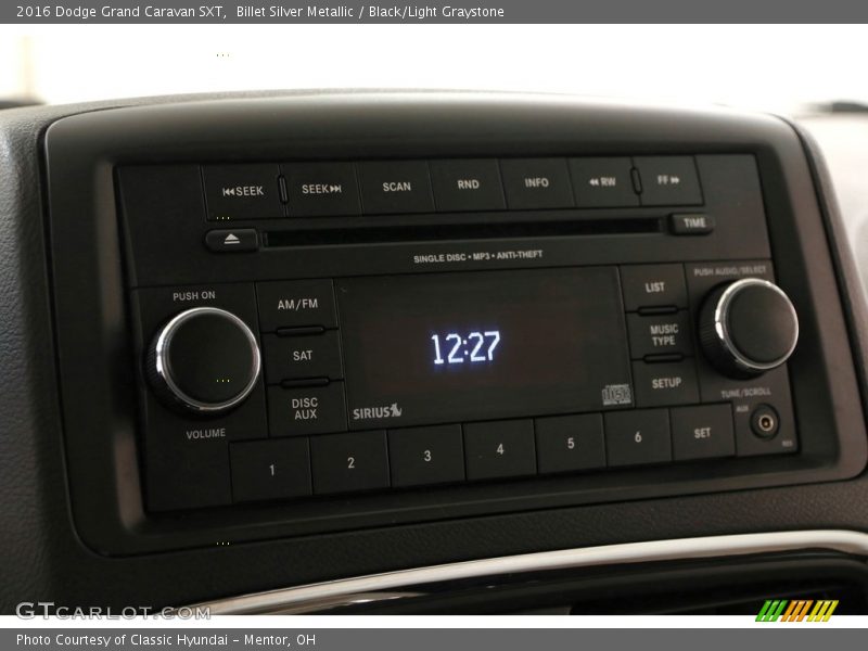 Billet Silver Metallic / Black/Light Graystone 2016 Dodge Grand Caravan SXT