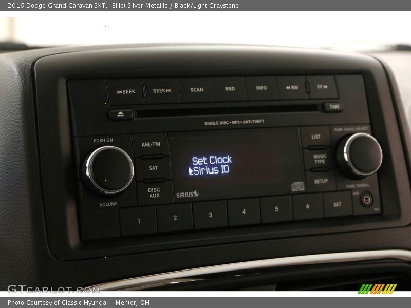 Billet Silver Metallic / Black/Light Graystone 2016 Dodge Grand Caravan SXT