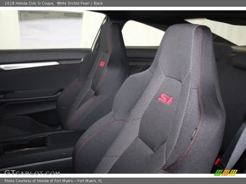 White Orchid Pearl / Black 2018 Honda Civic Si Coupe