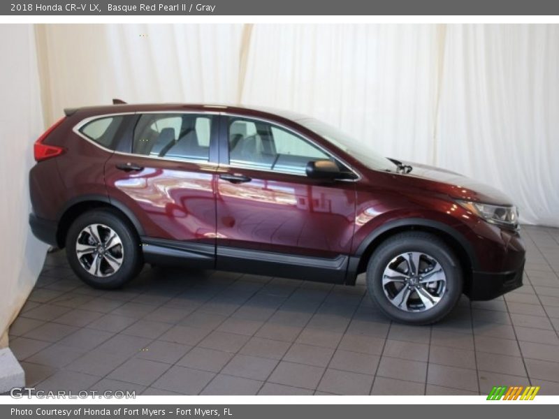 Basque Red Pearl II / Gray 2018 Honda CR-V LX
