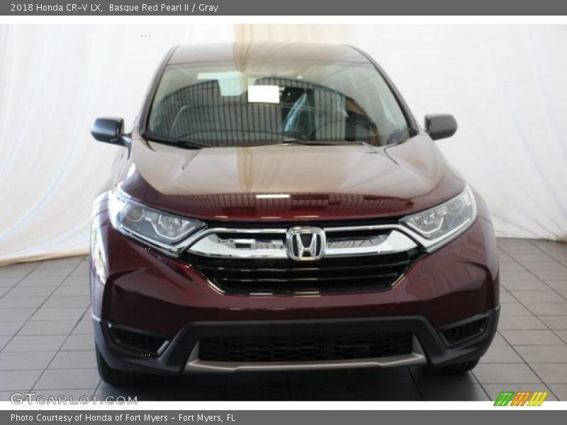 Basque Red Pearl II / Gray 2018 Honda CR-V LX