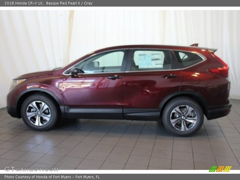 Basque Red Pearl II / Gray 2018 Honda CR-V LX