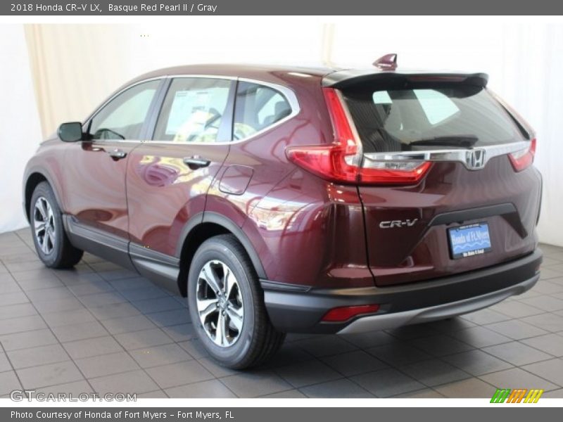 Basque Red Pearl II / Gray 2018 Honda CR-V LX