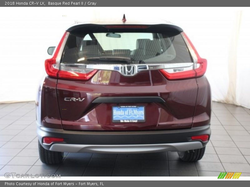 Basque Red Pearl II / Gray 2018 Honda CR-V LX
